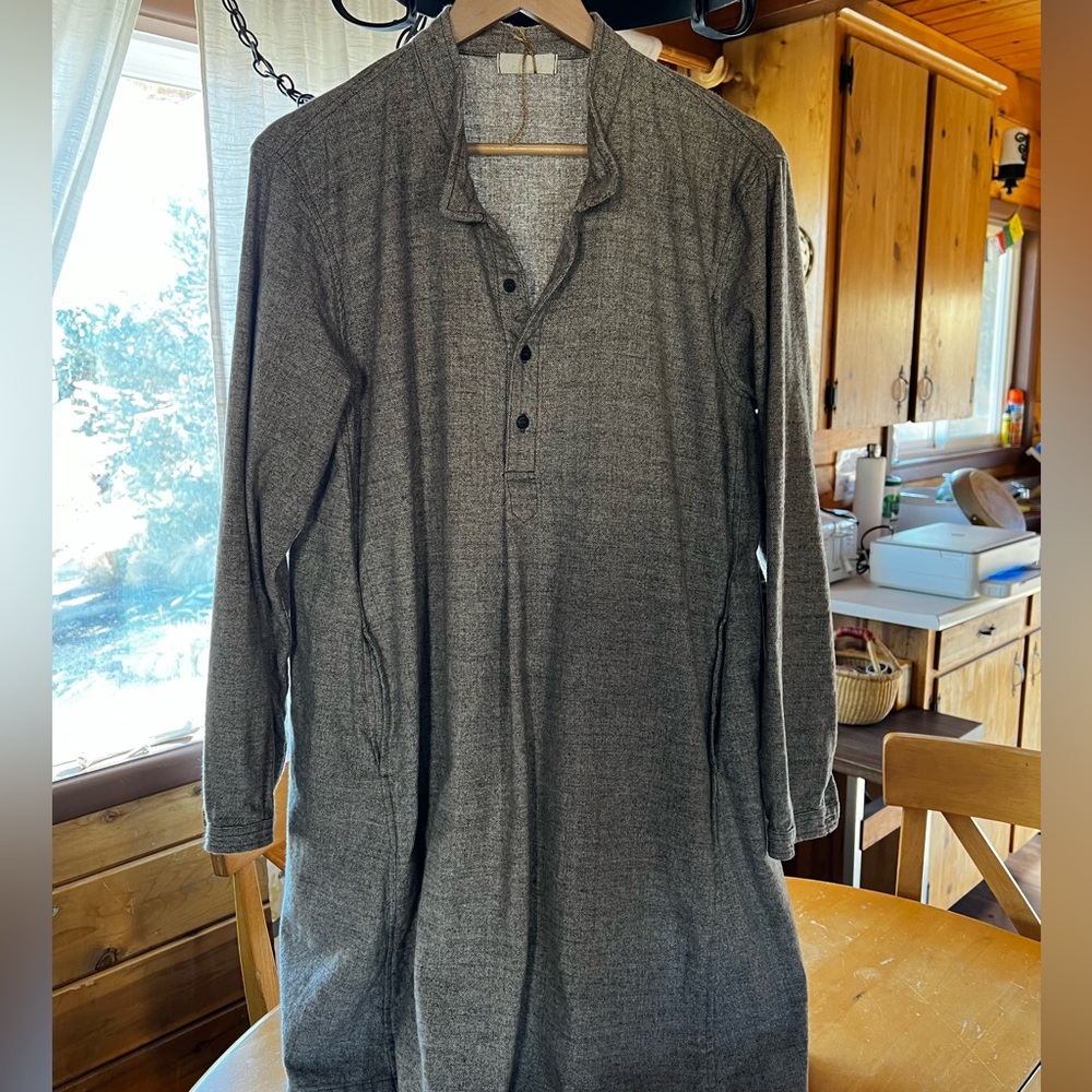 CP Shades Size large JASMINE Tunic Woven cotton twill heavyweight Natural NWOT